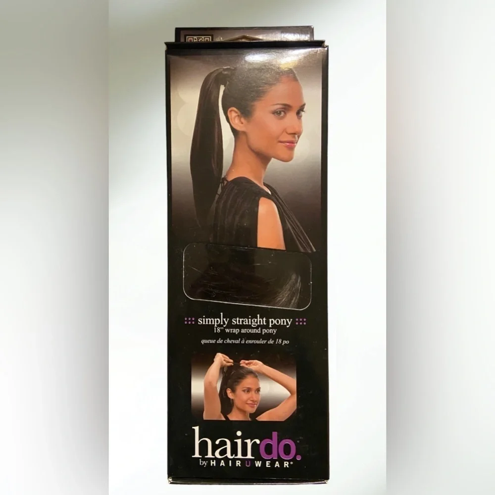 Hairdo Simply Straight 18” Wrap Around Pony R4 Midnight Brown/Dark Brown #13H004